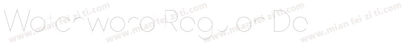 Watchword Regular De字体转换